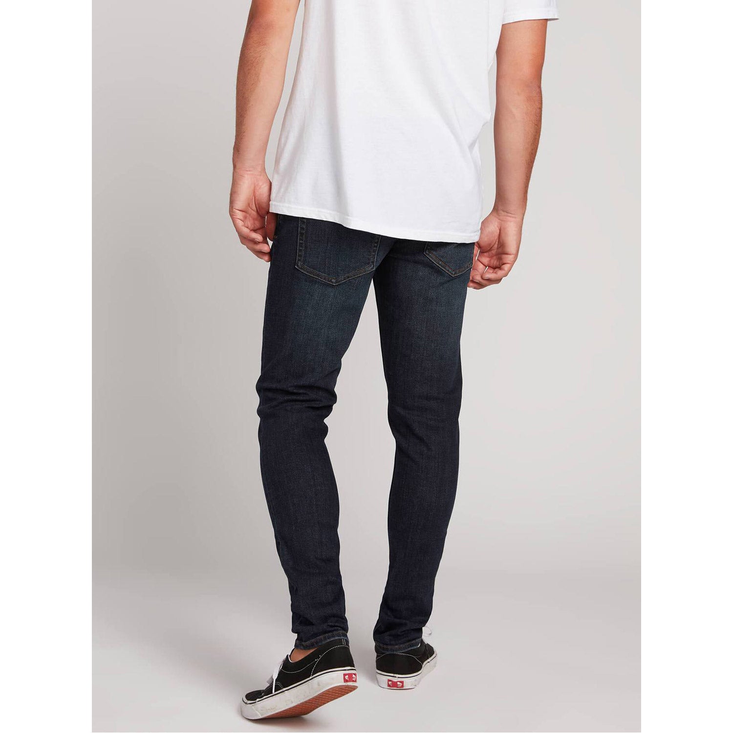 Volcom 2X4 Tapered Skinny Fit Jeans Vintange Blue