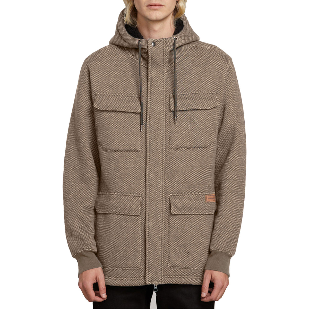 Volcom A4 Bonded Zip Jacket Brindle 