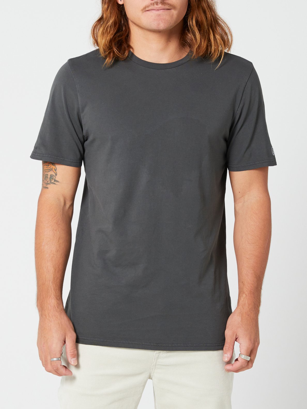 Volcom Aus Wash Short Sleeve Tee - Seedy Yellow Black