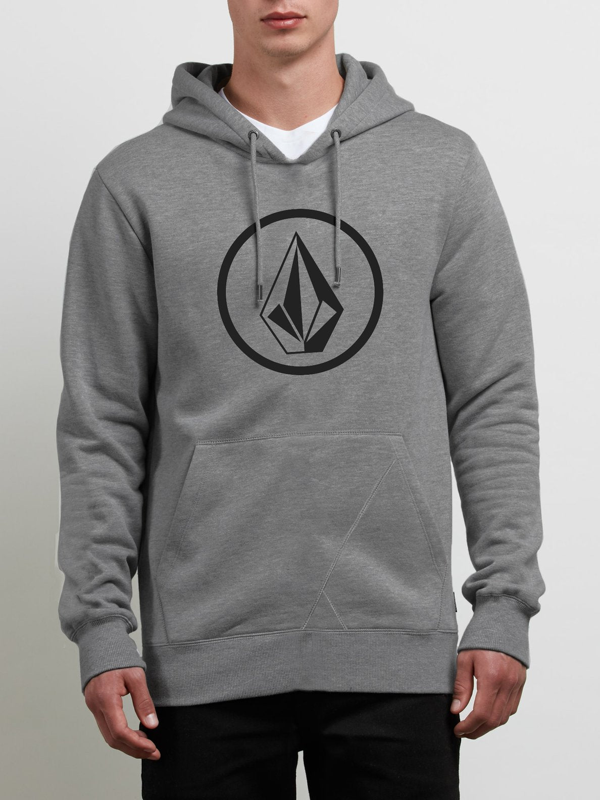 Volcom Brass Tacks Pullover Fleece Hoodie - Heather Grey Heather grey