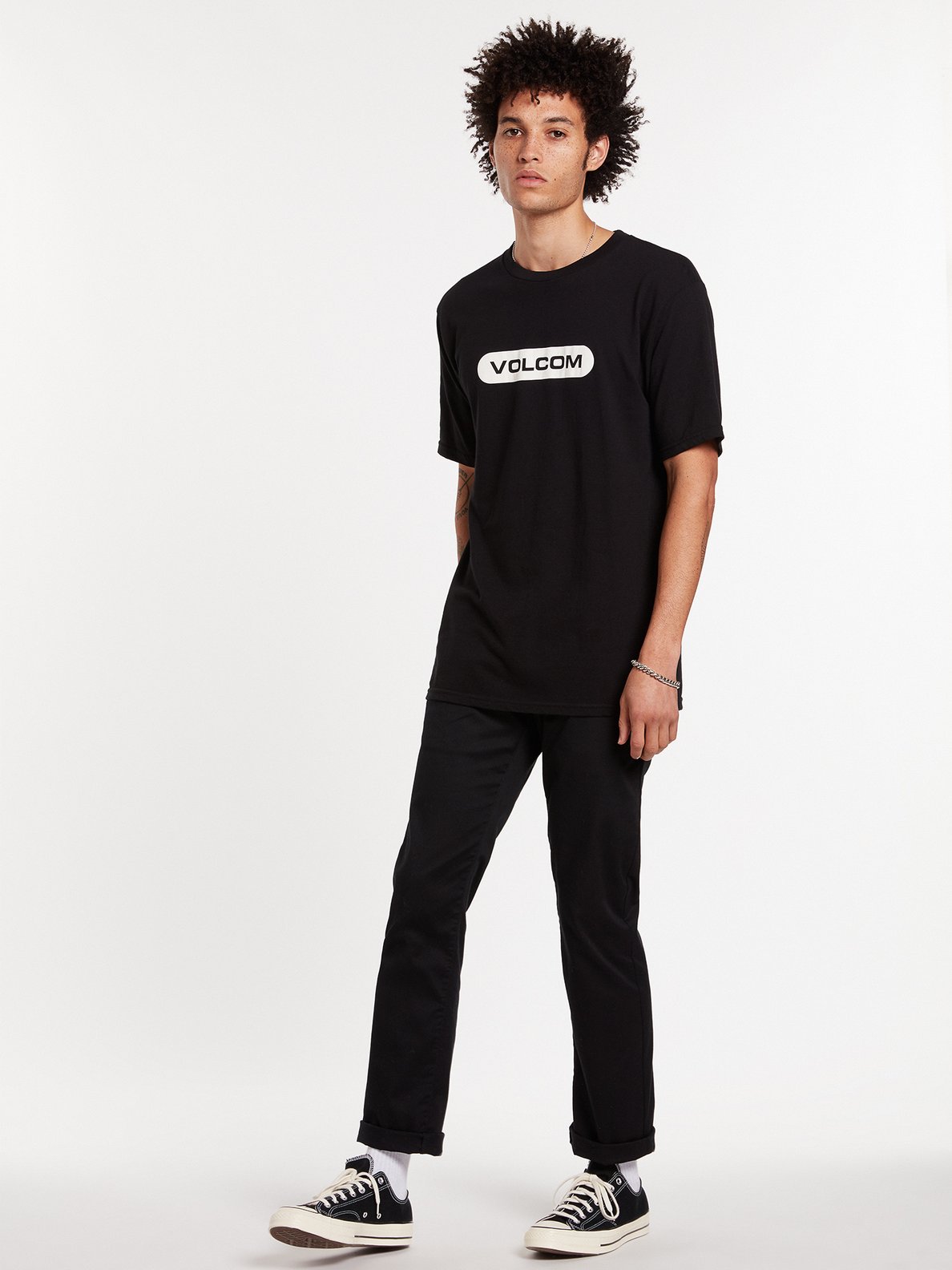 Volcom Frickin Modern Stretch Pants - Mushroom Black