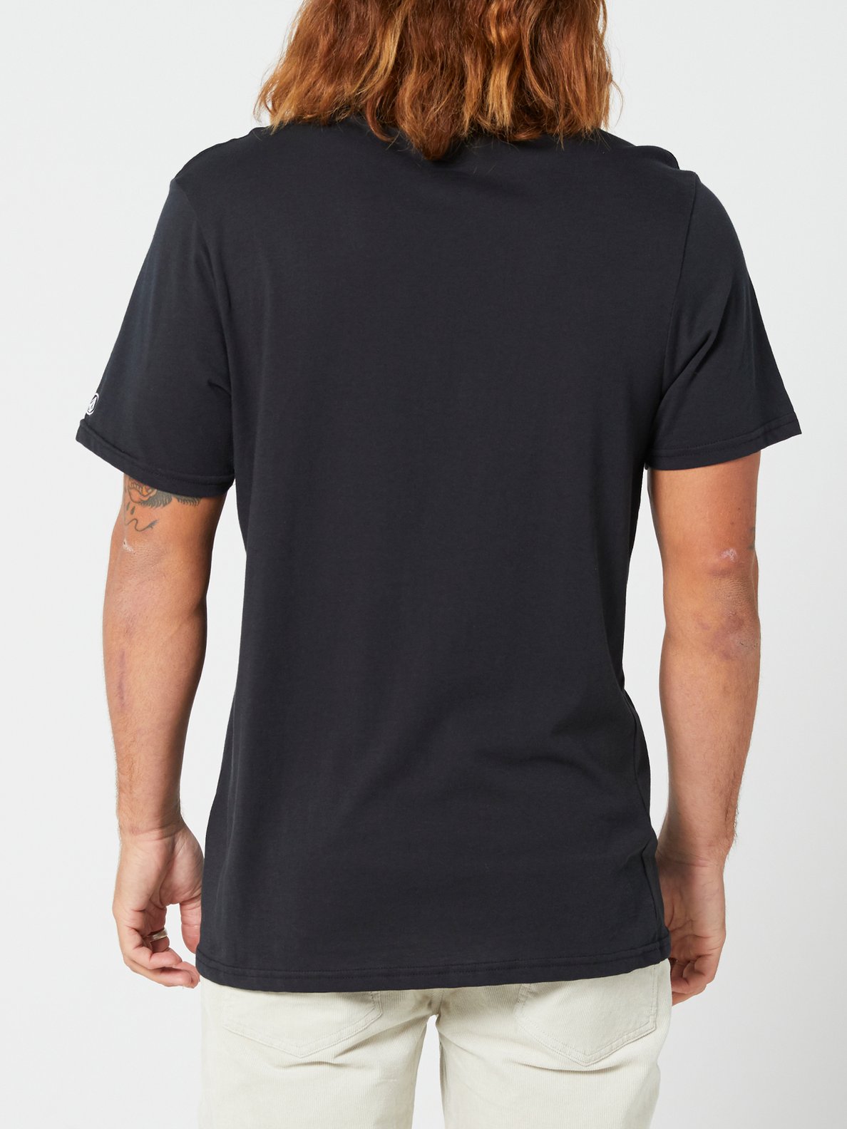 Volcom Solid Short Sleeve Tee - Smokey Blue Black