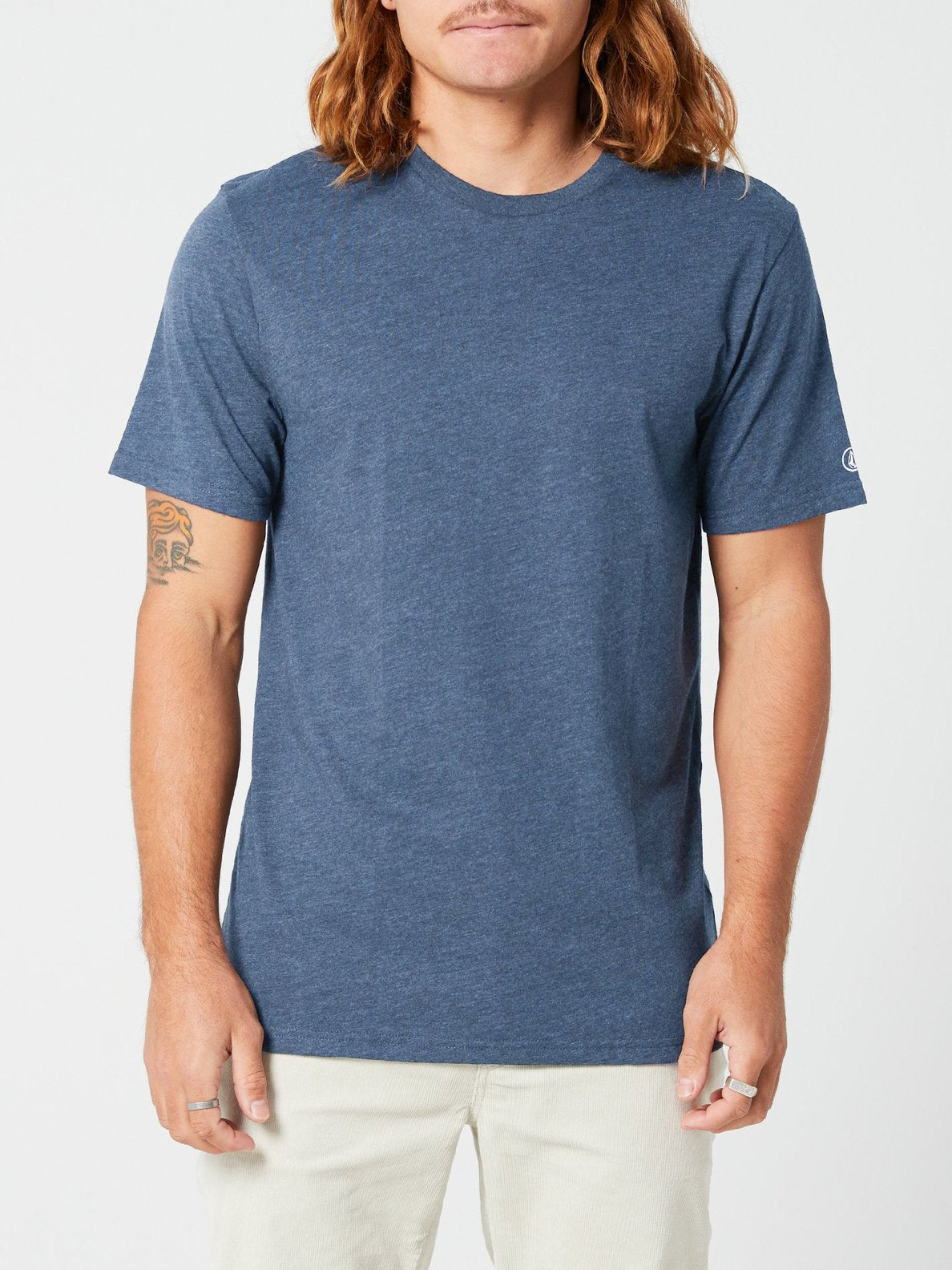 Volcom Solid Short Sleeve Tee - Smokey Blue Smokey blue