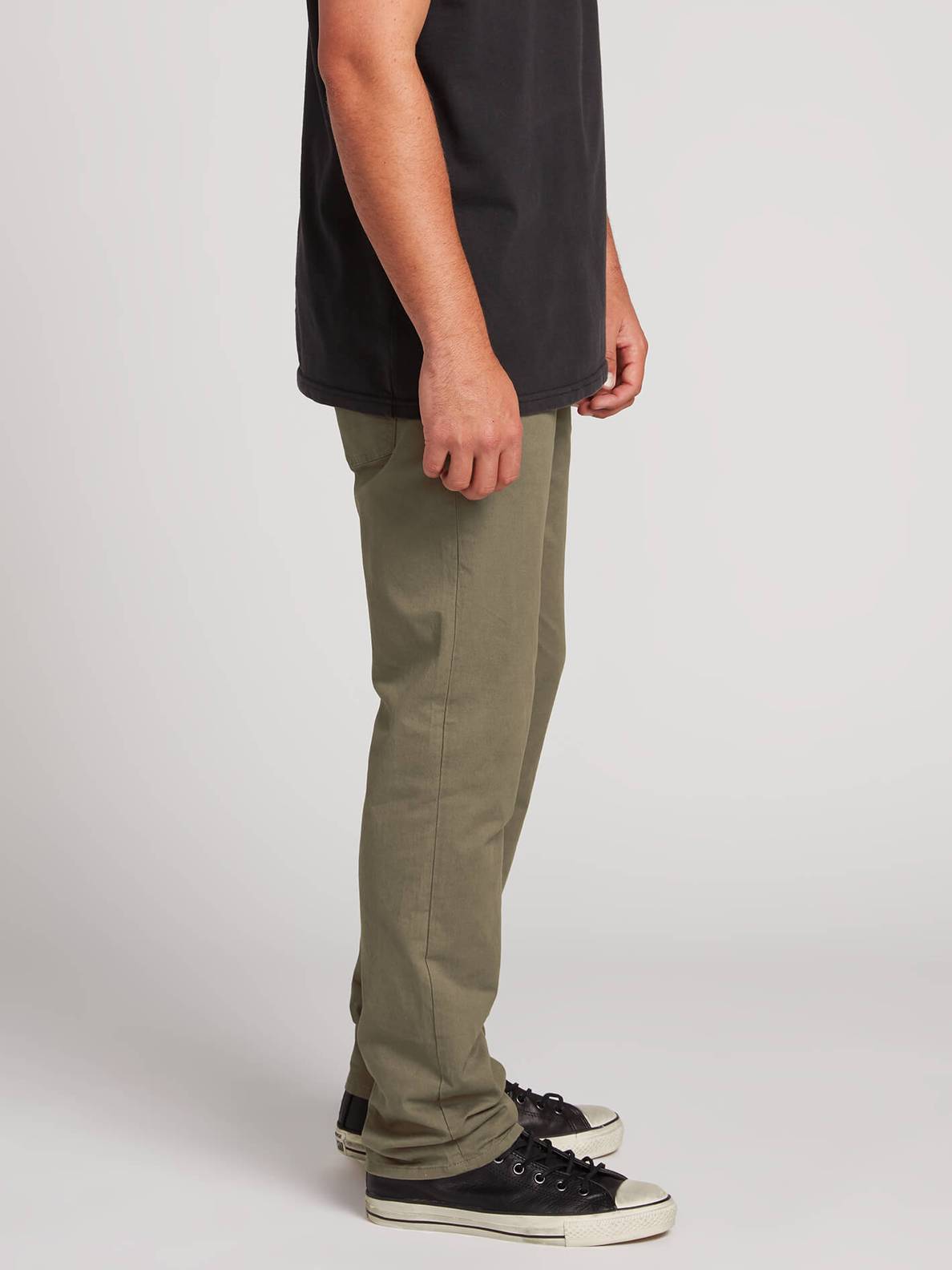 Volcom Solver Lite 5 Pocket Pant - Beige Army green combo