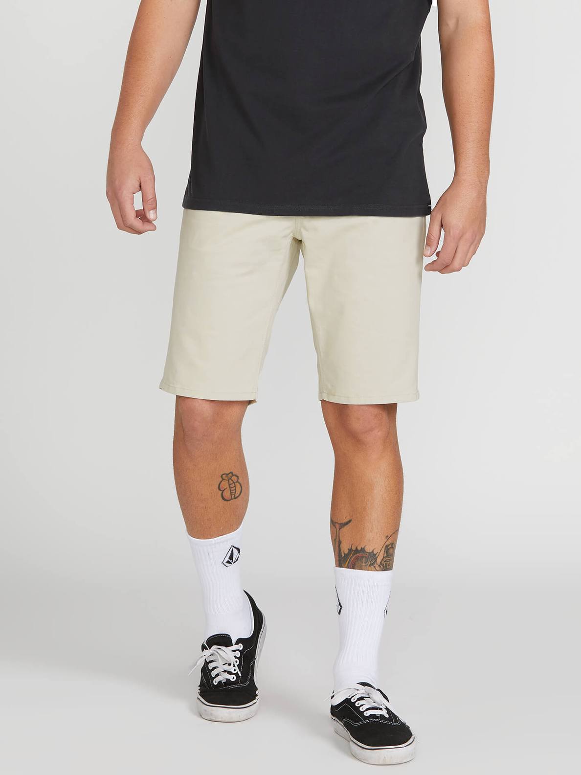 Volcom Solver Lite 5 Pocket Shorts - Black Stone