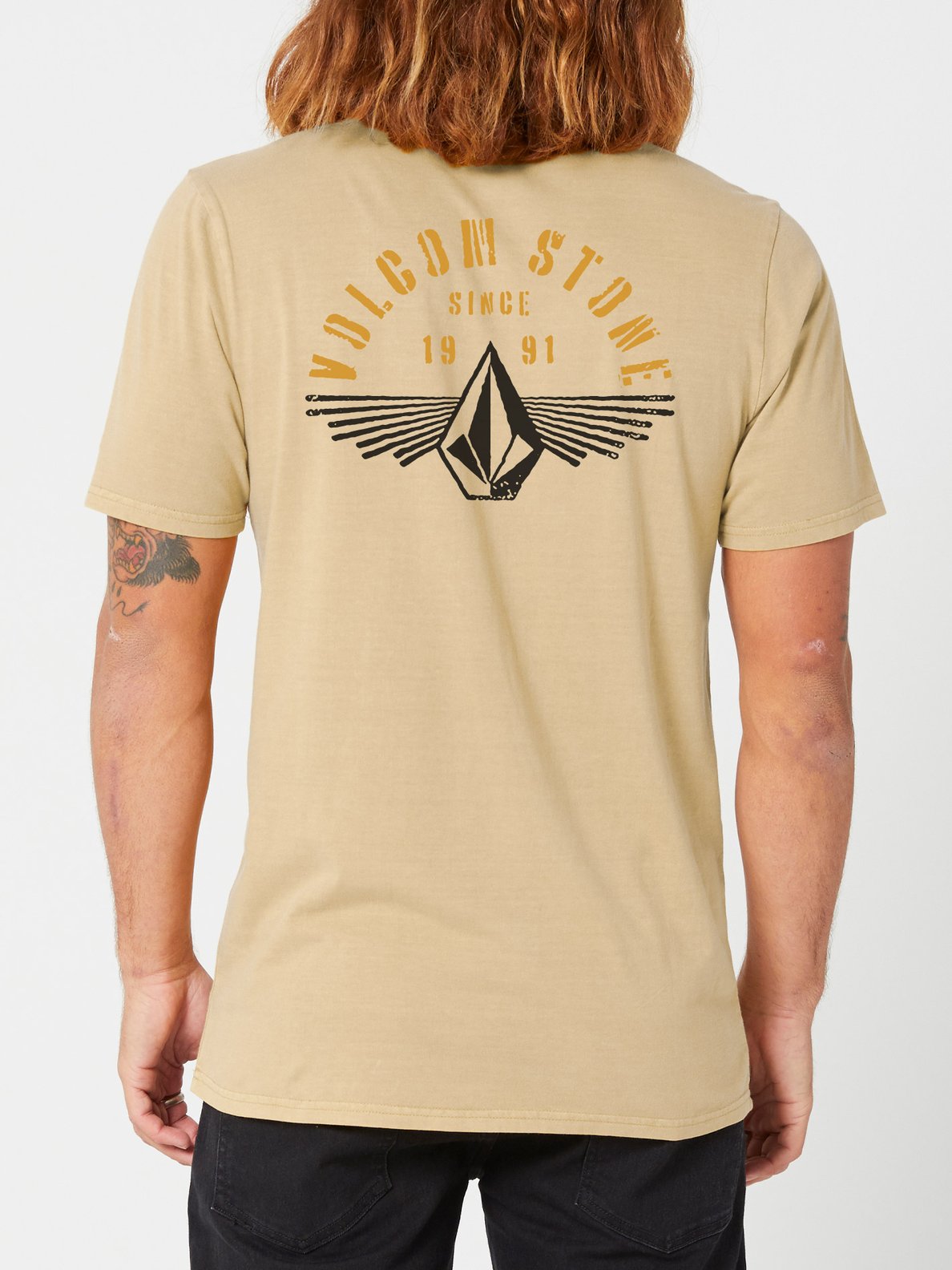 Volcom Stone Ray  Short Sleeve Tee - Dark Khaki Dark khaki