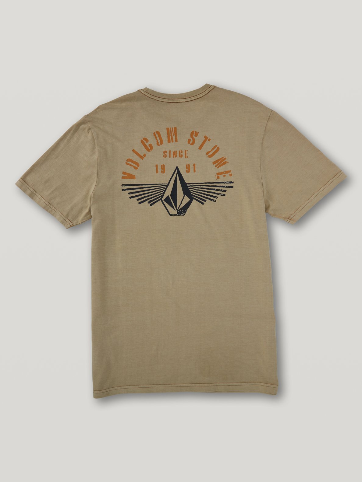 Volcom Stone Ray  Short Sleeve Tee - Dark Khaki Dark khaki