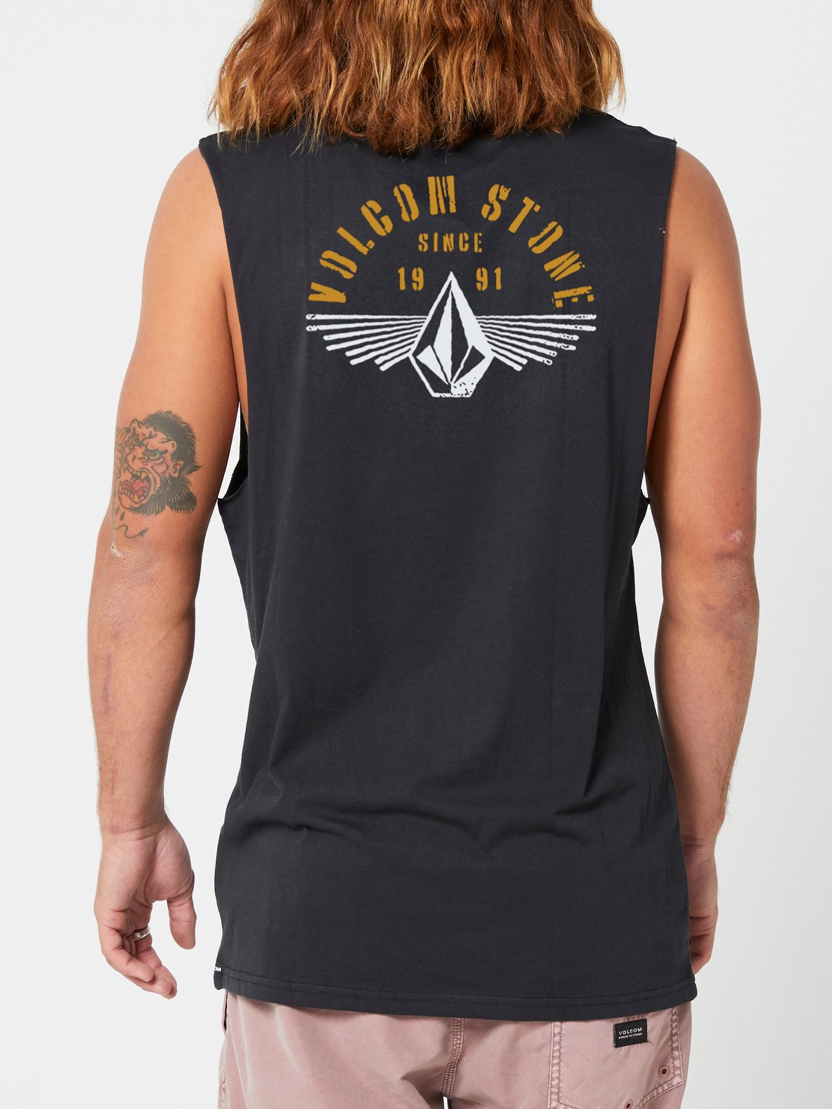 Volcom Stone Ray Muscle Top - Black Black