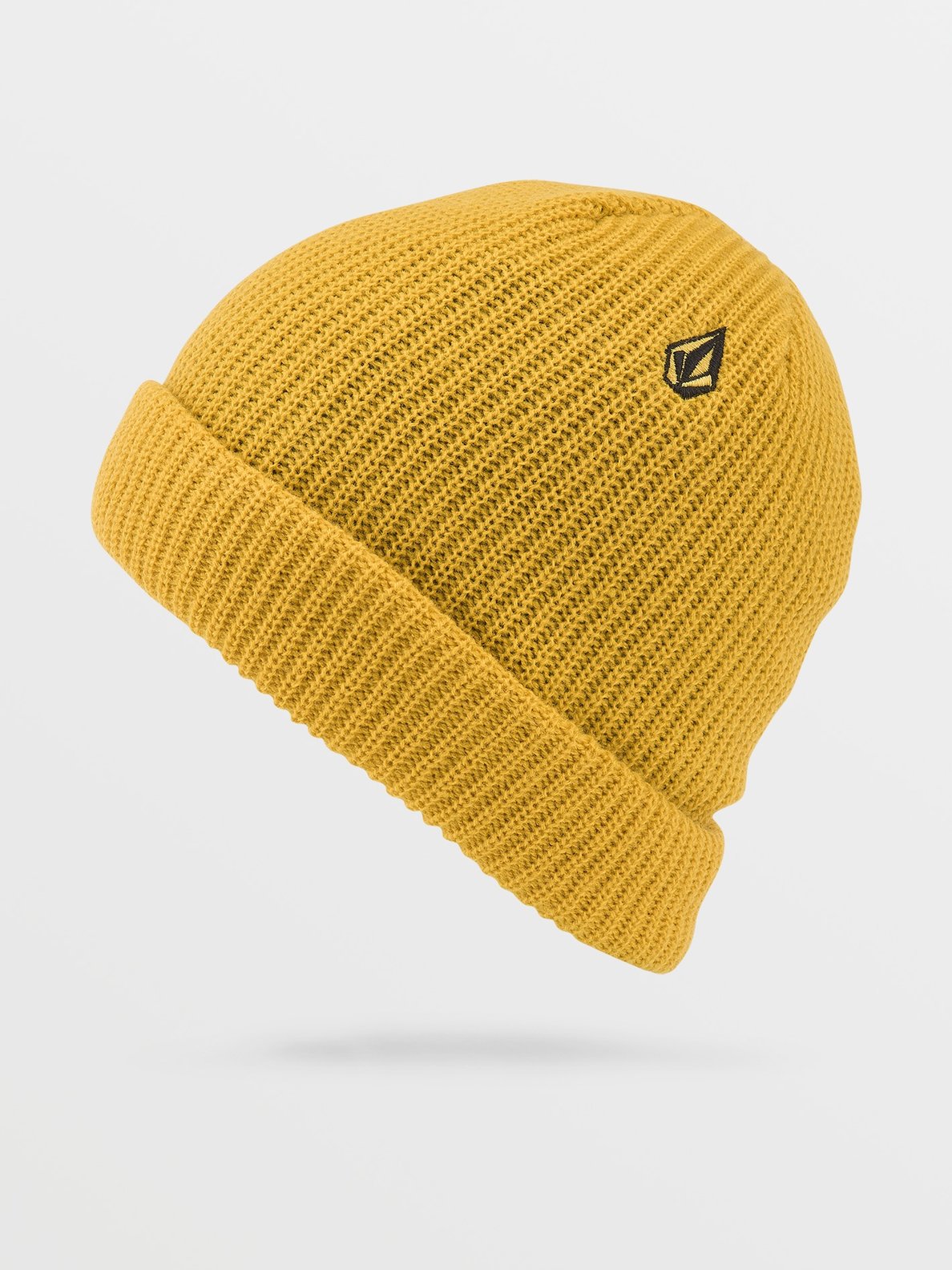 Volcom Sweep Lined Beanie - Dark Teak Resin gold