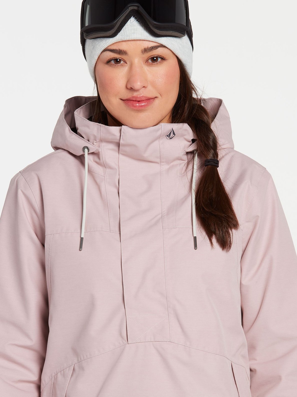 Volcom Womens Fern Insulated Gore Pullover - Hazey Pink Hazey pink