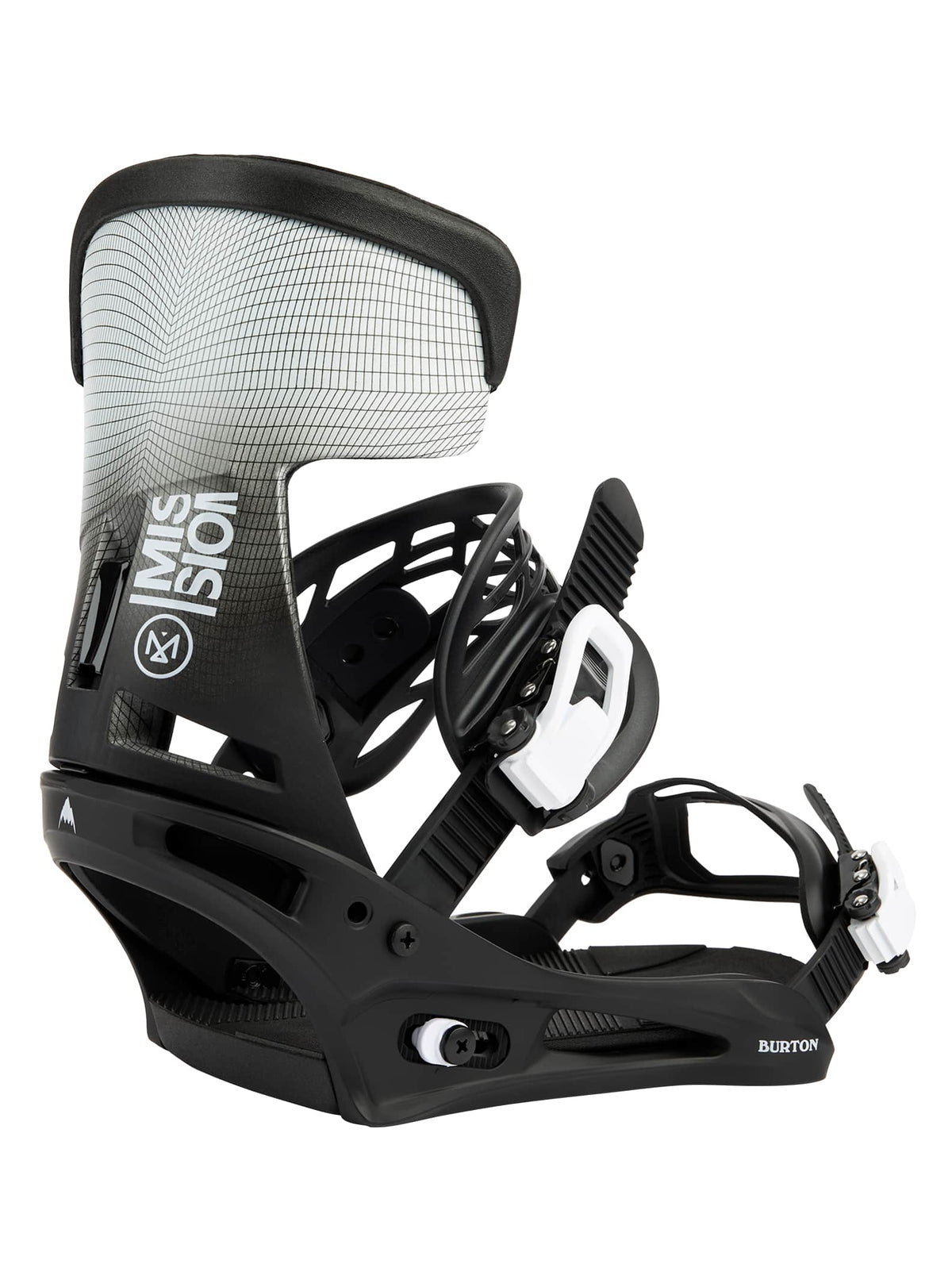 Burton Mission Re:Flex Snowboard Binding 2022 Black / white wing