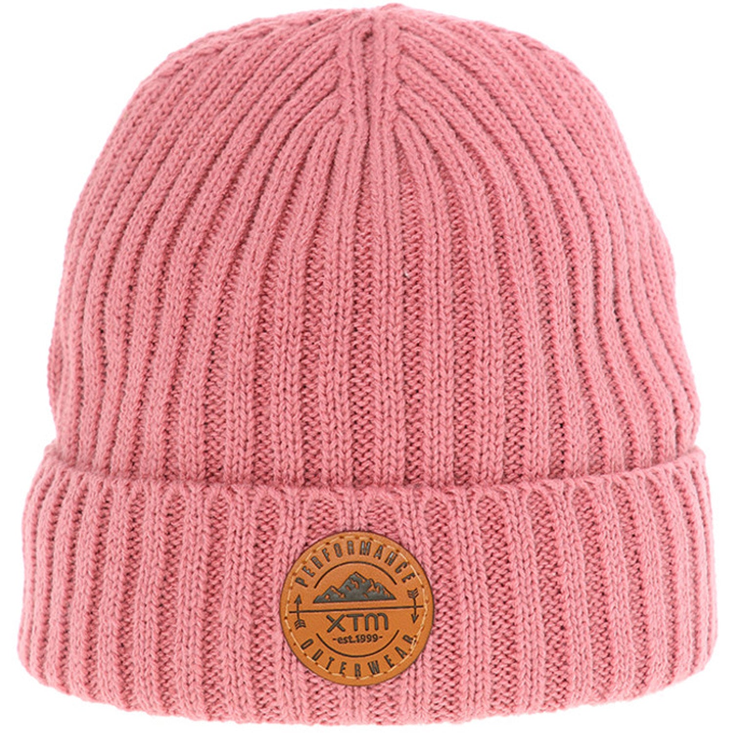 Dusty Rose Wilco Kids' Rib Knit Fleece Lined Beanie