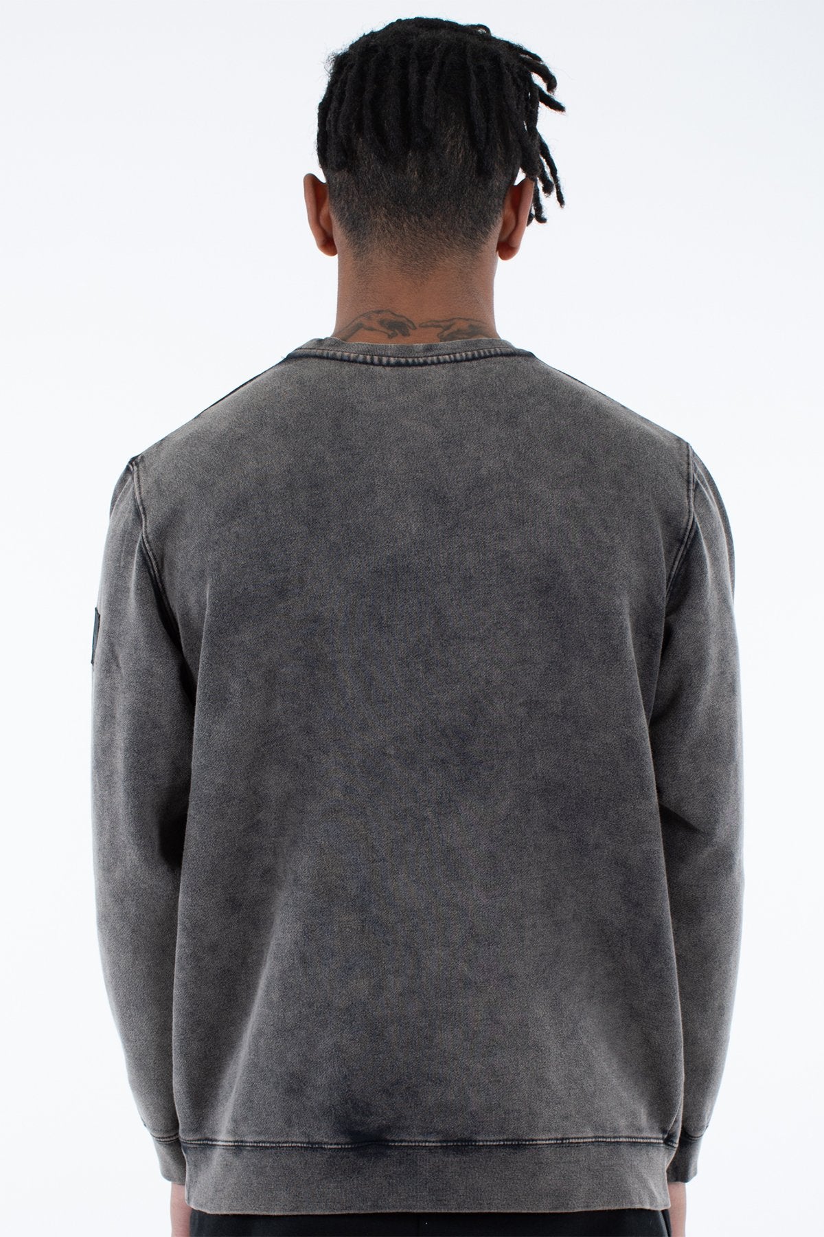 WNDRR TRAILS CREW SWEAT Washed black